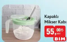 KAPAKLI MİKSER KABI